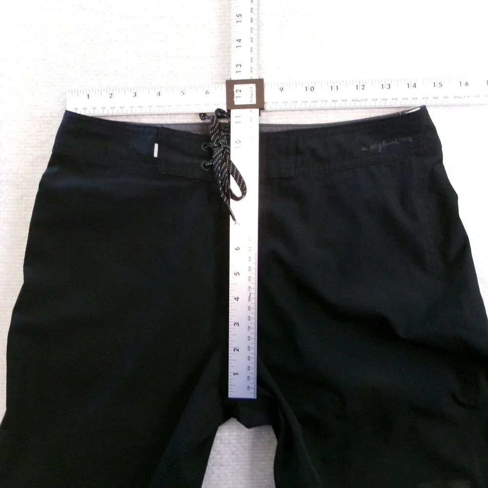 QUIKSILVER‎ Men's Highline Kaimana Boardshorts Size 28 Black 4-Way Stretch Swim